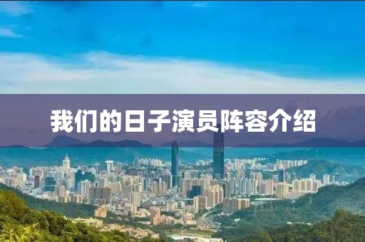 我们的日子演员阵容介绍