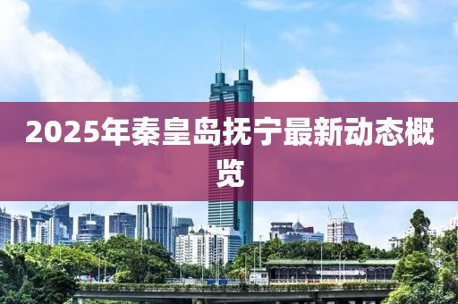 2025年秦皇岛抚宁最新动态概览