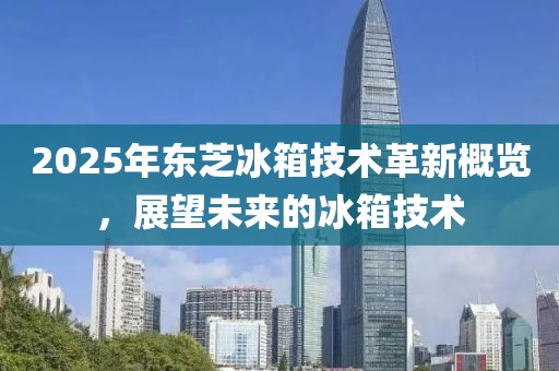 2025年东芝冰箱技术革新概览，展望未来的冰箱技术