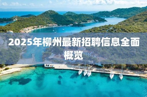 2025年柳州最新招聘信息全面概览
