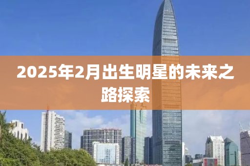 2025年2月出生明星的未来之路探索