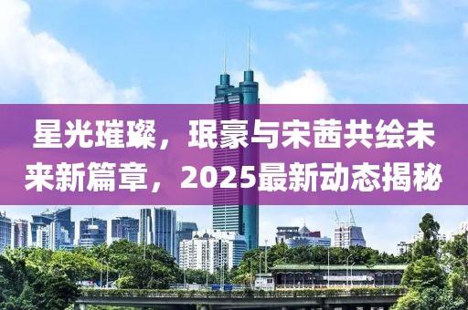 星光璀璨，珉豪与宋茜共绘未来新篇章，2025最新动态揭秘