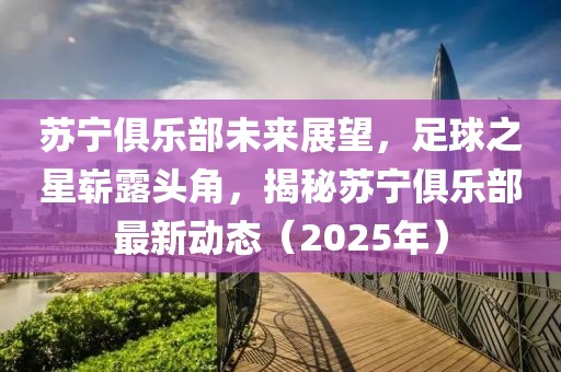 苏宁俱乐部未来展望，足球之星崭露头角，揭秘苏宁俱乐部最新动态（2025年）