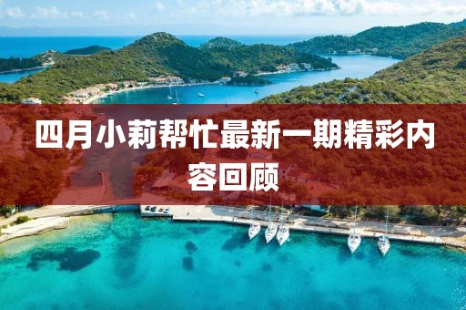 四月小莉帮忙最新一期精彩内容回顾