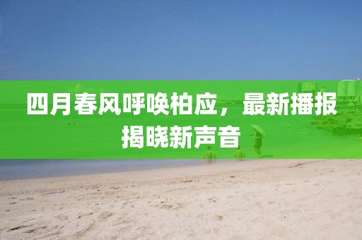 四月春风呼唤柏应，最新播报揭晓新声音