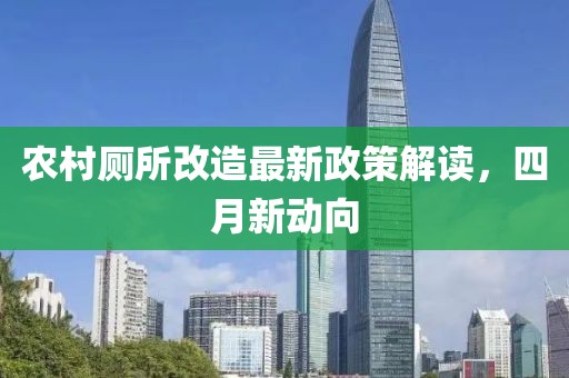 农村厕所改造最新政策解读，四月新动向