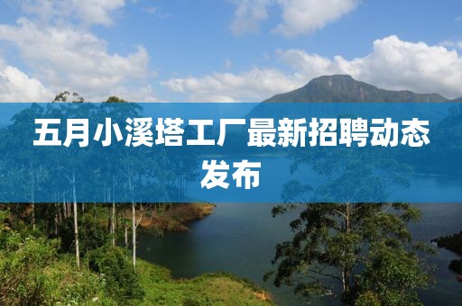 五月小溪塔工厂最新招聘动态发布