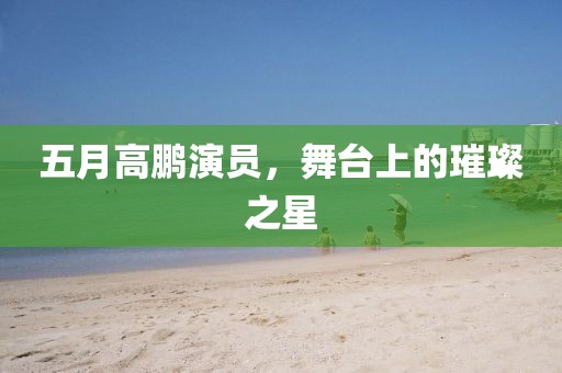 五月高鹏演员，舞台上的璀璨之星