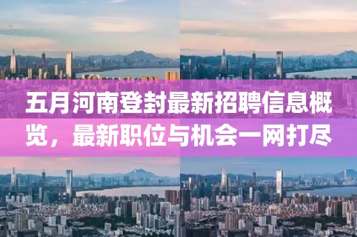 五月河南登封最新招聘信息概览，最新职位与机会一网打尽