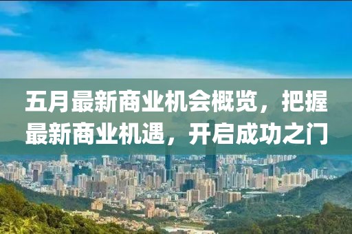 五月最新商业机会概览，把握最新商业机遇，开启成功之门