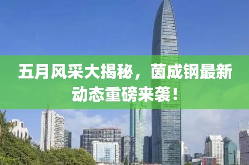 五月风采大揭秘，茵成钢最新动态重磅来袭！