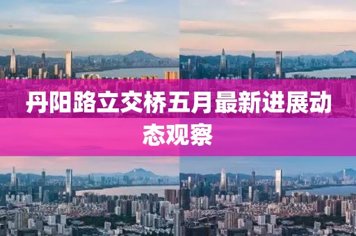 丹阳路立交桥五月最新进展动态观察