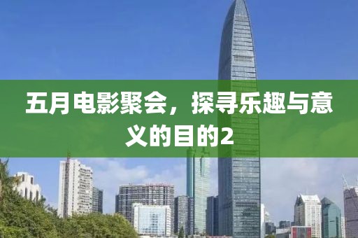 五月电影聚会，探寻乐趣与意义的目的2
