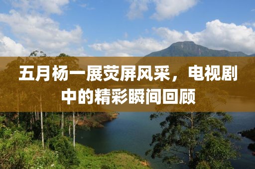 五月杨一展荧屏风采，电视剧中的精彩瞬间回顾