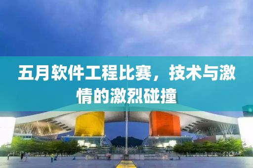 五月软件工程比赛，技术与激情的激烈碰撞
