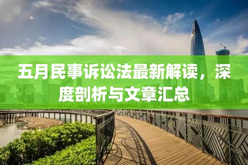 五月民事诉讼法最新解读，深度剖析与文章汇总
