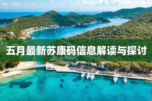 五月最新苏康码信息解读与探讨