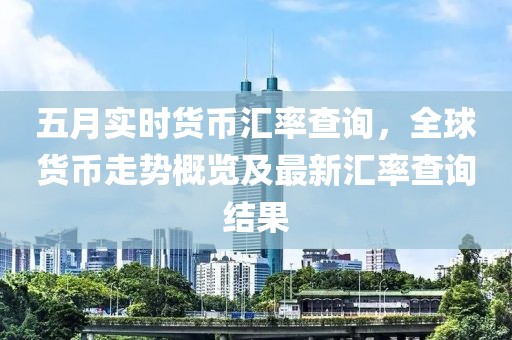 五月实时货币汇率查询，全球货币走势概览及最新汇率查询结果