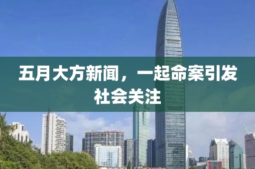 五月大方新闻，一起命案引发社会关注