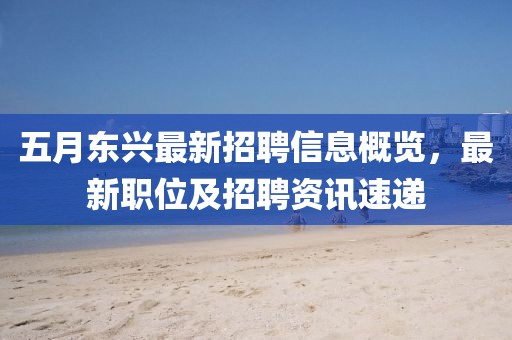 五月东兴最新招聘信息概览，最新职位及招聘资讯速递