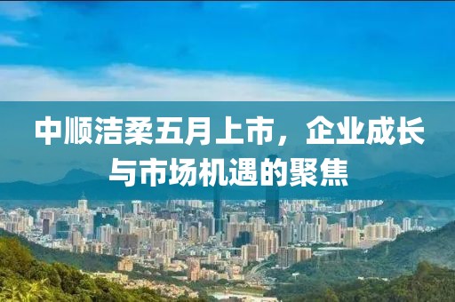 中顺洁柔五月上市，企业成长与市场机遇的聚焦