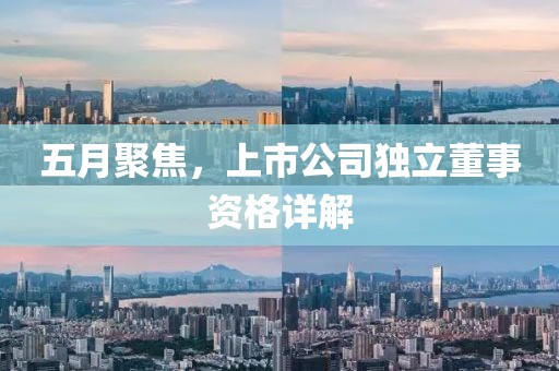 五月聚焦，上市公司独立董事资格详解