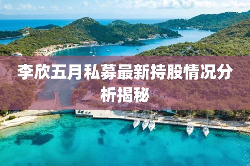 李欣五月私募最新持股情况分析揭秘