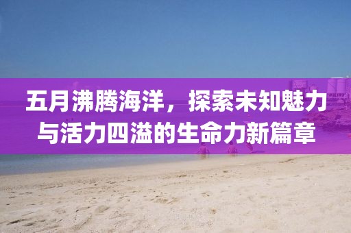 五月沸腾海洋，探索未知魅力与活力四溢的生命力新篇章