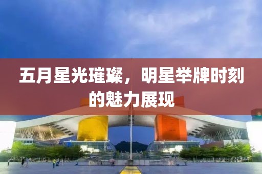 五月星光璀璨，明星举牌时刻的魅力展现