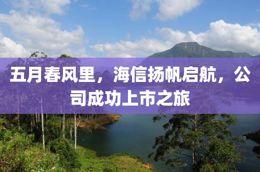 五月春风里，海信扬帆启航，公司成功上市之旅