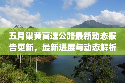 五月巢黄高速公路最新动态报告更新，最新进展与动态解析