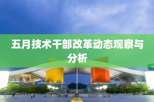 五月技术干部改革动态观察与分析