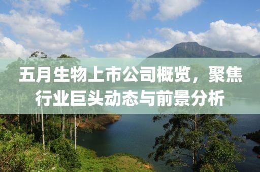 五月生物上市公司概览，聚焦行业巨头动态与前景分析