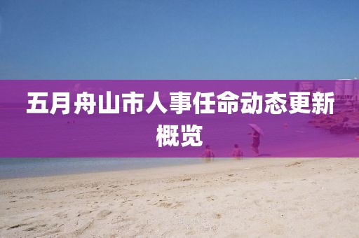 五月舟山市人事任命动态更新概览