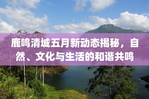 鹿鸣清城五月新动态揭秘，自然、文化与生活的和谐共鸣