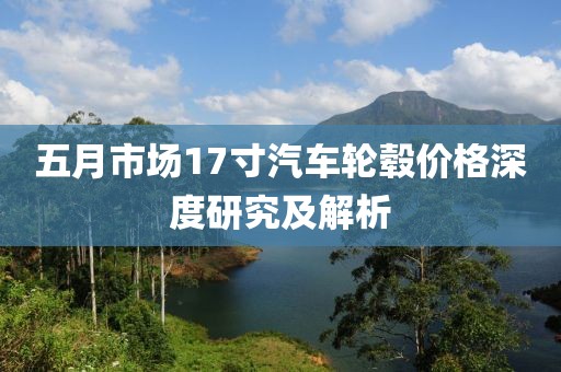 五月市场17寸汽车轮毂价格深度研究及解析