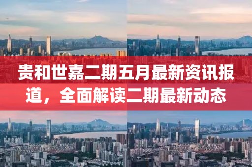 贵和世嘉二期五月最新资讯报道，全面解读二期最新动态