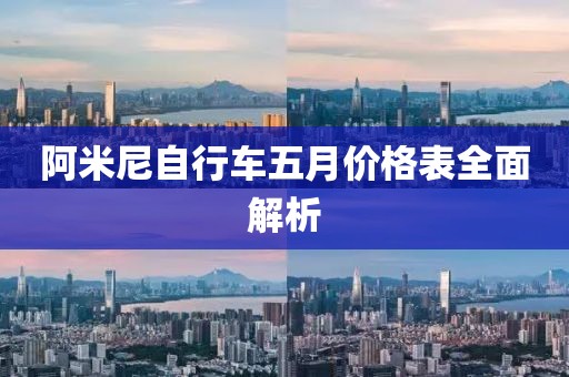 阿米尼自行车五月价格表全面解析