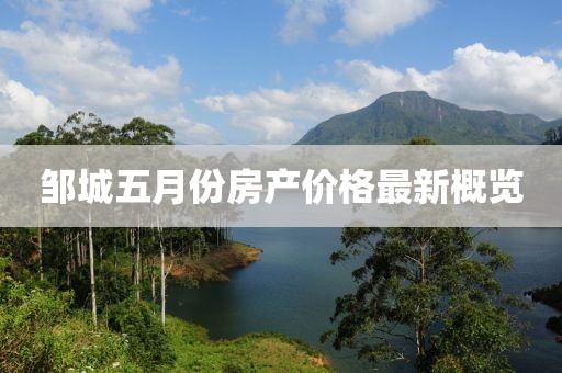 邹城五月份房产价格最新概览