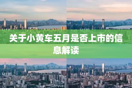关于小黄车五月是否上市的信息解读