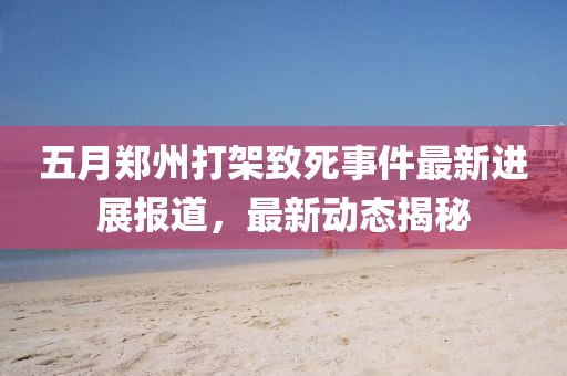 五月郑州打架致死事件最新进展报道，最新动态揭秘