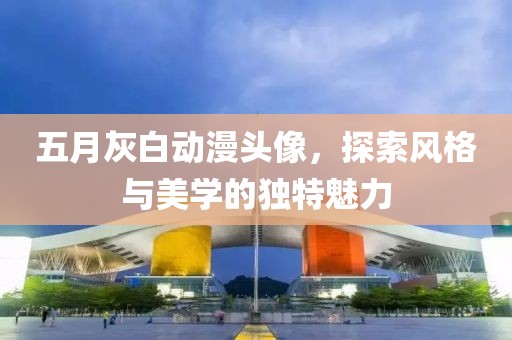 五月灰白动漫头像，探索风格与美学的独特魅力