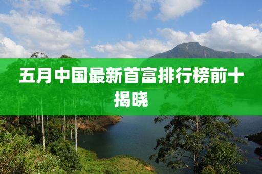 五月中国最新首富排行榜前十揭晓