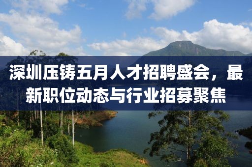 深圳压铸五月人才招聘盛会，最新职位动态与行业招募聚焦