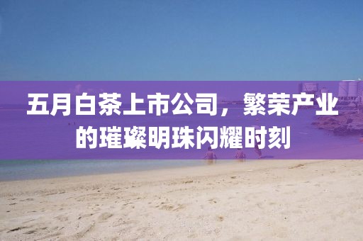 五月白茶上市公司，繁荣产业的璀璨明珠闪耀时刻