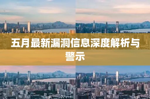 五月最新漏洞信息深度解析与警示