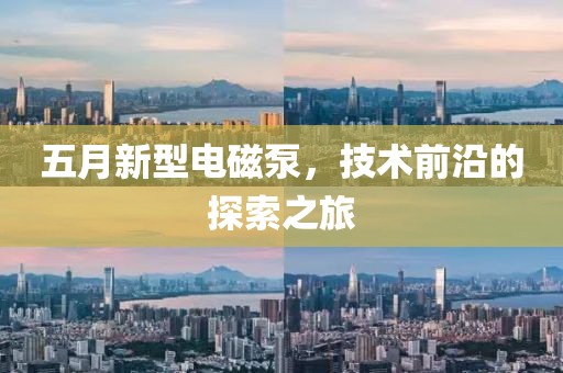 五月新型电磁泵，技术前沿的探索之旅