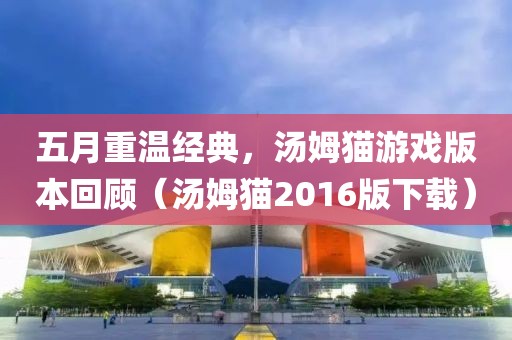五月重温经典，汤姆猫游戏版本回顾（汤姆猫2016版下载）