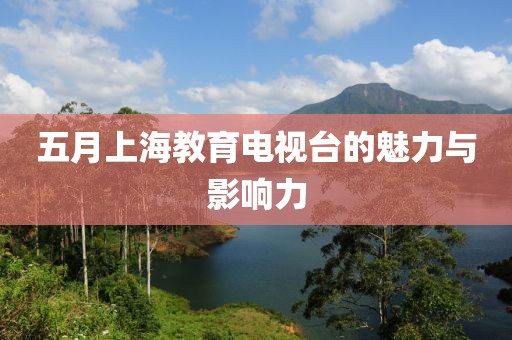 五月上海教育电视台的魅力与影响力