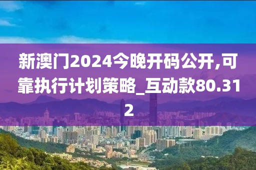 新澳门2024今晚开码公开,可靠执行计划策略_互动款80.312